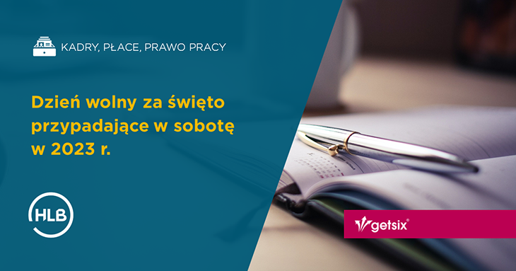 Dzień wolny za święto przypadające w sobotę w 2023 r.